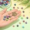 70Pcs 7 Colors Dyed Synthetic Riverstone Beads G-YW0002-99-5