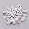 Acrylic Horizontal Hole Letter Beads PL37C9308-L-1