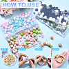 85Pcs 4 Styles Food Grade Eco-Friendly Silicone Beads SIL-YW0001-68-5