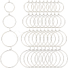 160Pcs 4 Style Brass Wine Glass Charm Rings KK-SP0001-33P-1