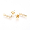 Brass Stud Earring Finding KK-G389-37G-2