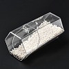 Flip Cover Hexagon Plastic Pen Holder MRMJ-E010-02-5
