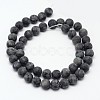 Natural Larvikite Beads Strands X-G-D692-6mm-2