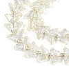 Electroplate Glass Beads Strands EGLA-N012-04G-3
