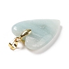 Natural Flower Amazonite Pendants G-E570-01G-08-3