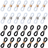 120Pcs 4 Colors Silicone Eyeglasses Chains Loop Ends AJEW-SC0002-54-1