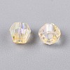 Transparent Spray Painted Glass Beads LS-EGLA-N018-4mm-09-3