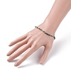 3mm Natural African Turquoise(Jasper) Beads Stretch Bracelet for Girl Women BJEW-JB07284-05-3