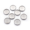 Tarnish Resistant 304 Stainless Steel Milled Edge Bezel Cups X-STAS-K099-01A-25mm-P-2