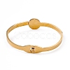 Roman Numeral Hinged Bangles BJEW-F439-07G-2