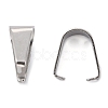 Tarnish Resistant 304 Stainless Steel Snap on Bails STAS-R048-13x9mm-2