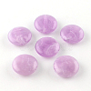 Flat Round Imitation Gemstone Acrylic Beads OACR-R051-11-1