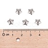 Tarnish Resistant 5-Petal Flower Smooth Surface 304 Stainless Steel Bead Caps STAS-R065-53-4