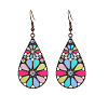 Bohemian Alloy Enamel Dangle Earrings FS-WG2DAA9-16-2