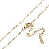 201 Stainless Steel Cable Chain Necklaces NJEW-P309-14G-3