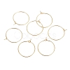 Ion Plating(IP) 316L Surgical Stainless Steel Hoop Earring Findings STAS-G130-03G-21MM-1