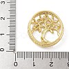 Rack Plating Brass Micro Pave Clear Cubic Zirconia Slide Charms KK-A234-013G-3