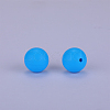 Round Silicone Focal Beads SI-JX0046A-132-2