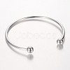 Brass Torque Bangle Cuff Bangle Making BJEW-P062-03-2