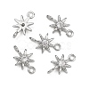 SHEGRACE Brass Clear Cubic Zirconia Charms XGRQ2O255-426P-2