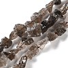 Raw Rough Natural Smoky Quartz Beads Strands G-B065-C17-1