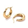 PVD Vacuum Plating 304 Stainless Steel Chunky Hoop Earrings for Women X-EJEW-F280-06A-G-1