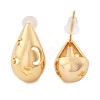 Brass Teardrop Stud Earrings EJEW-K286-08G-4