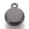 304 Stainless Steel Pendant Cabochon Settings STAS-K202-03B-B-2