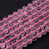 Natural Rose Quartz Bead Strands G-R173-8mm-04-1