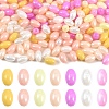 350Pcs 7 Colors Opaque Colours Luster Glass Seed Beads SEED-YW0003-23-1
