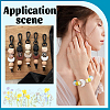 12Pcs 3 Colors Silicone Focal Beads SIL-SC0002-75-4