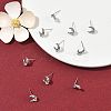 SHEGRACE Brass Micro Pave Cubic Zirconia Stud Earrings XGRQ4N777-703P-4