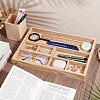 1Pc Wood Desktop Grided Storage Trays AJEW-PH0008-46-4