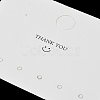 Smiling Face Paper Earrings Necklace Display Cards FIND-T072-01B-01-3