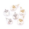 Natural Cultured Freshwater Pearl Pendants PEAR-F008-37-1