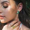 Vintage Flower Stud Earrings for Women JE1095B-7