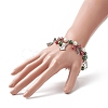 Glass Pearl Beaded Stretch Bracelet BJEW-TA00250-4