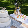 Oval Acrylic Lollipop Display Risers ODIS-WH0038-58-6