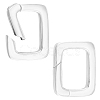2Pcs 925 Sterling Silver Spring Gate Rings STER-DR0001-13-1