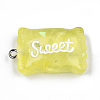 Transparent Resin Pendants LS-X-RESI-S356-54A-04-3