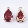 Transparent Glass Charms GLAA-T007-11E-2