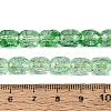 Transparent Crackle Glass Beads Strands GLAA-Q108-04A-05-4