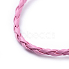 Trendy Braided Imitation Leather Bracelet Making BJEW-S076-015-3