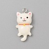 Opaque Resin Cat Pendants LS-CRES-TAC0010-07D-1