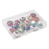 16Pcs 8 Colors Christmas Handmade Lampwork Enamel Beads LAMP-FS0001-63-6