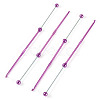 4Pcs DIY Alloy Beadable Crochet Hooks AJEW-TA0003-50B-2