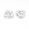 Non-Tarnish 201 Stainless Steel Charms STAS-N090-LA993-1-2