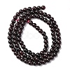Natural Garnet Beads Strands G-J376-37-4mm-5