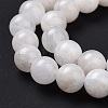 Natural Rainbow Moonstone Round Beads Strands G-P088-57-6mm-2
