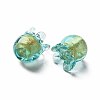 Handmade Gold Foil Lampwork Beads FOIL-T004-04A-3